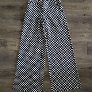 New York & Company Black and White Patterned Pants